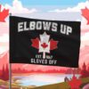 Elbows Up EST 1867 Canadian Maple Leaf Canada Flag