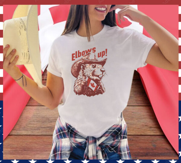 Elbows Up Beaver Graphic Shirt
