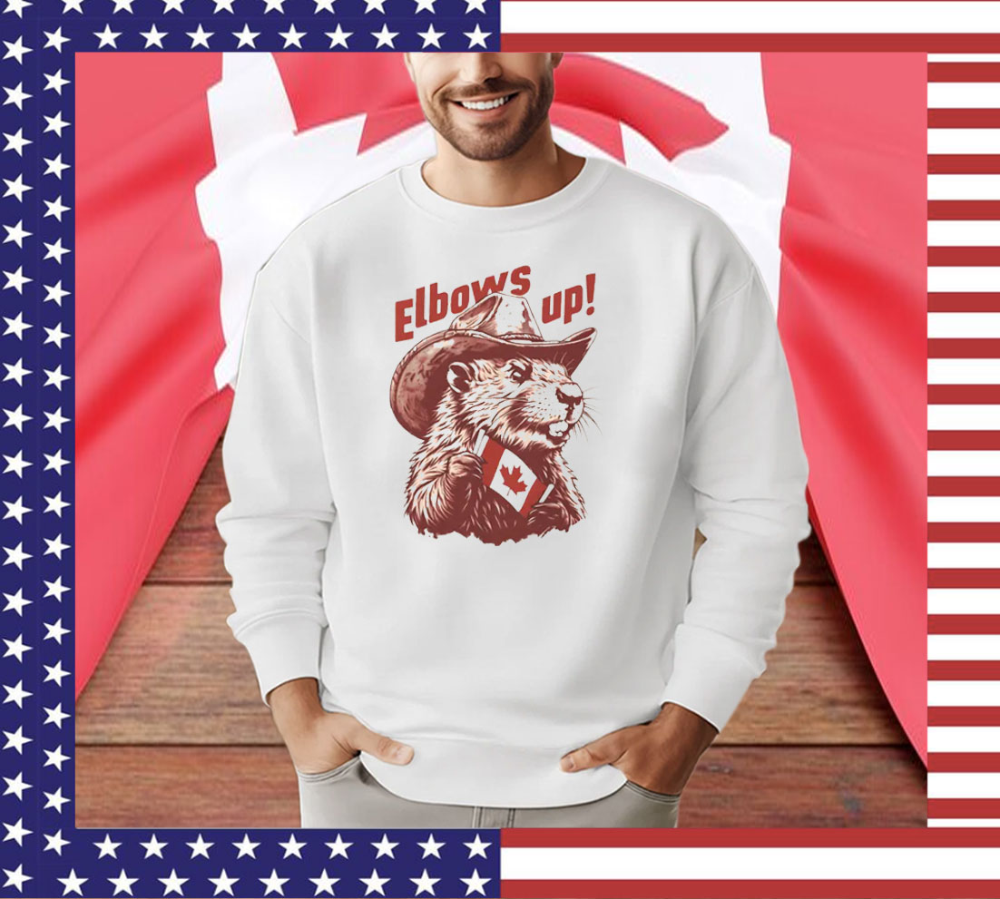Elbows Up Beaver Graphic Shirt