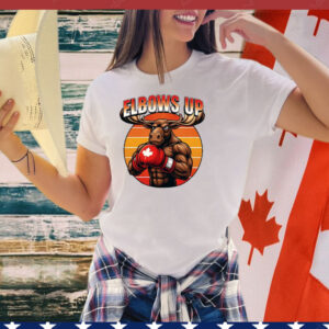 Elbows Up Canadian Moose Boxing Shirt