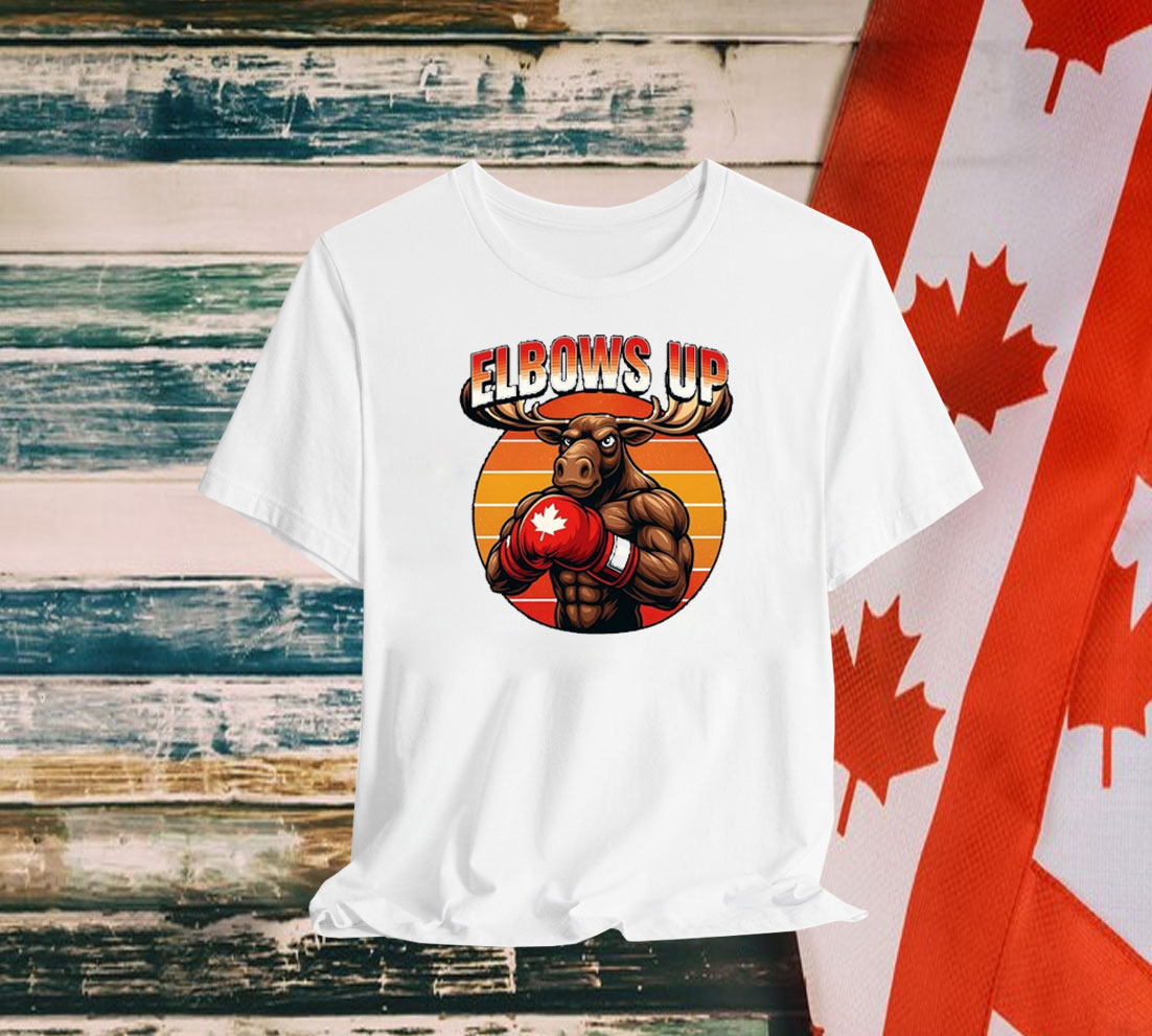 Elbows Up Canadian Moose Boxing Shirt