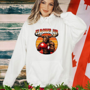 Elbows Up Canadian Moose Boxing Shirt