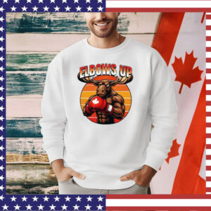 Elbows Up Canadian Moose Boxing Shirt