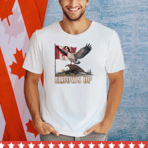 Goose And Eagle Elbows Up Canada Shirt