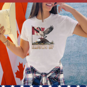 Goose And Eagle Elbows Up Canada Shirt