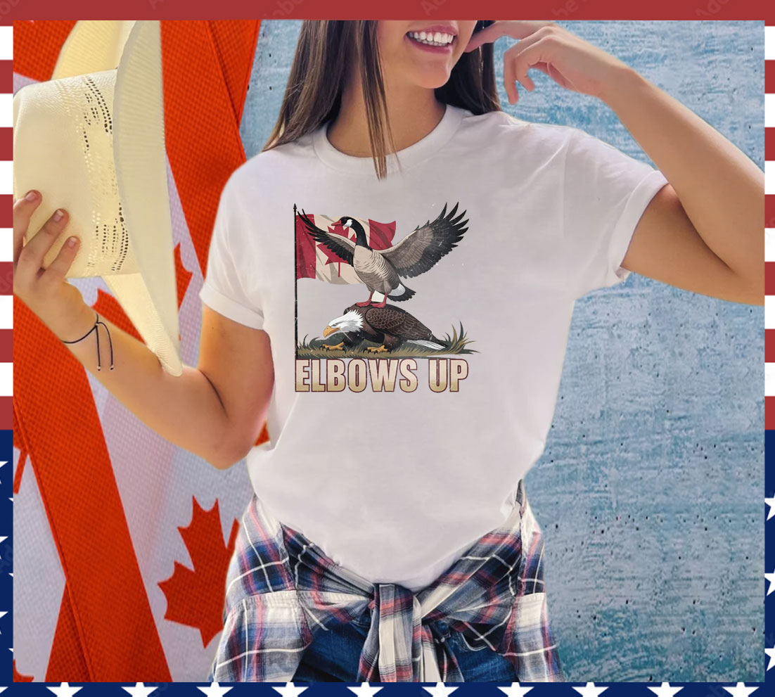Goose And Eagle Elbows Up Canada Shirt
