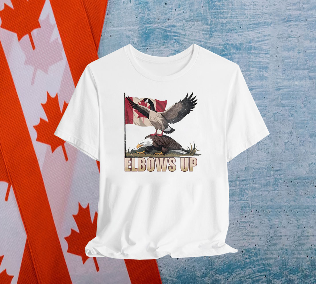 Goose And Eagle Elbows Up Canada Shirt