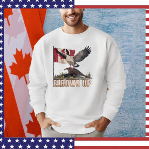 Goose And Eagle Elbows Up Canada Shirt