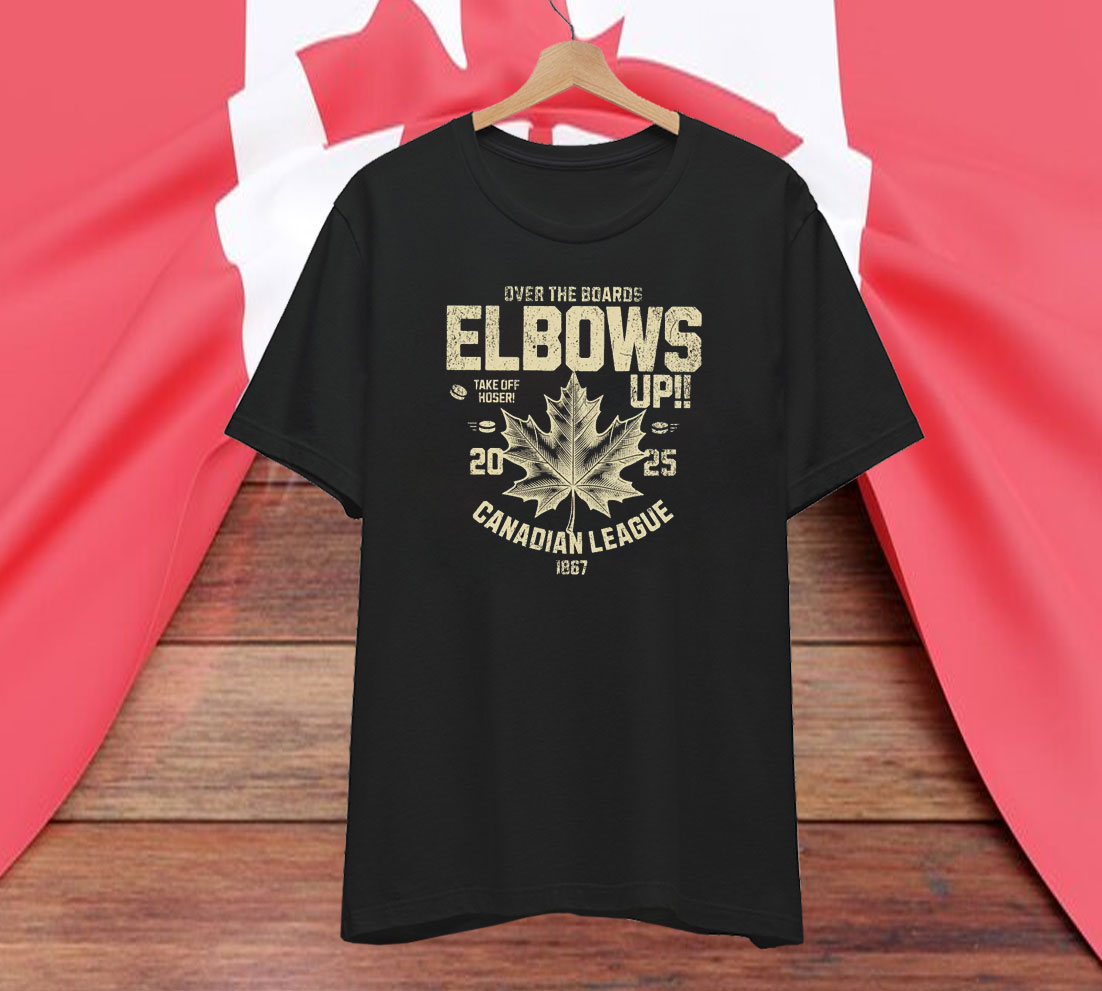 Over The Boards Elbows Up Canadian League Shirt