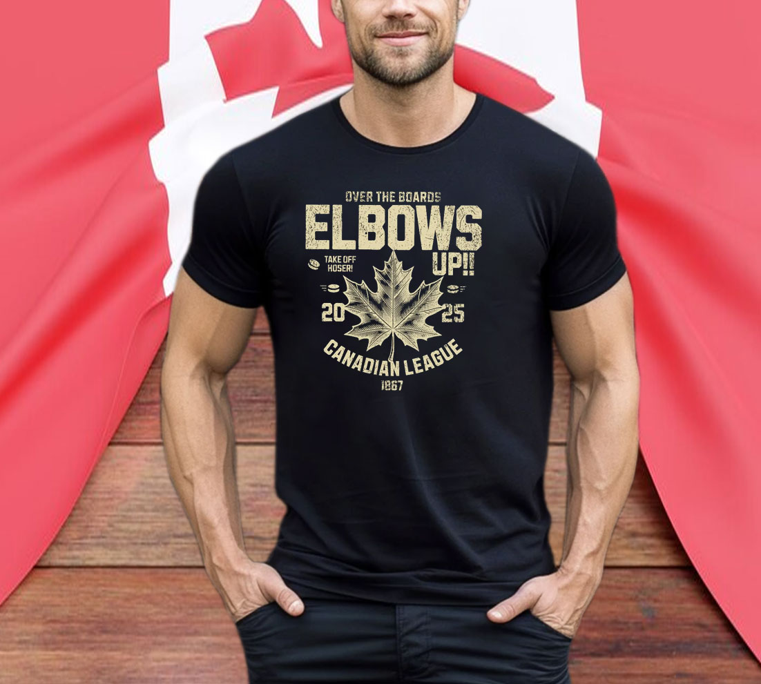 Over The Boards Elbows Up Canadian League Shirt