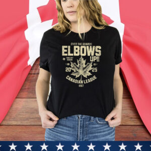 Over The Boards Elbows Up Canadian League Shirt
