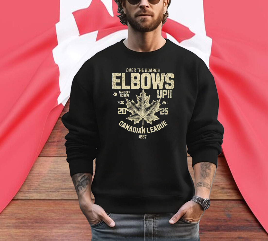 Over The Boards Elbows Up Canadian League Shirt