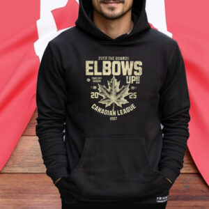 Over The Boards Elbows Up Canadian League Shirt