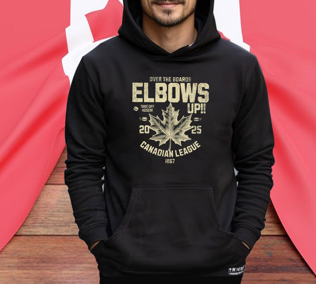 Over The Boards Elbows Up Canadian League Shirt
