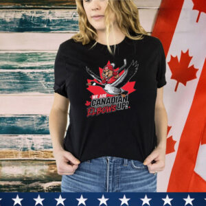We Are Canadian Elbows Up Hockey Shirts