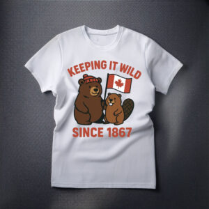 Canada Day Animal T-Shirt,Keeping It Wild Since 1867 Shirt