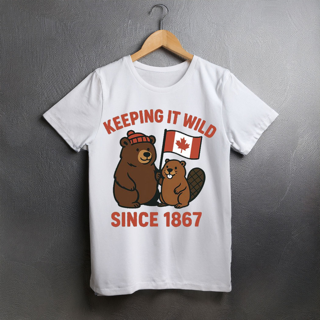 Canada Day Animal T-Shirt,Keeping It Wild Since 1867 Shirt