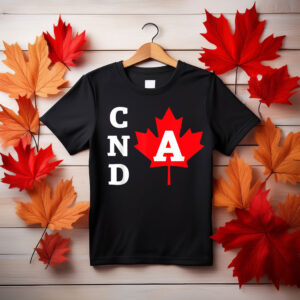 Funny Canadian Flag Canada Day Maple Leaf Family T-Shirt