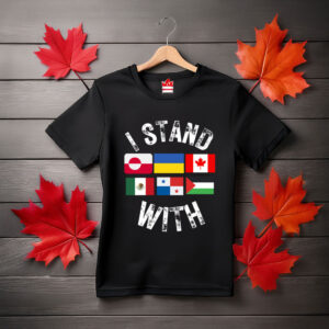 I Stand With Ukraine Canada Greenland Mexico Panama Gaza T-Shirt