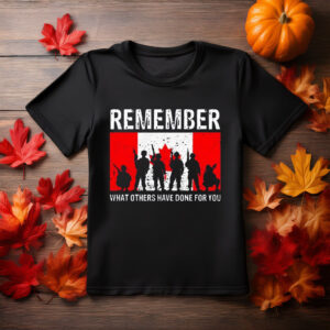 Remember what others have done for you Canada t-shirt