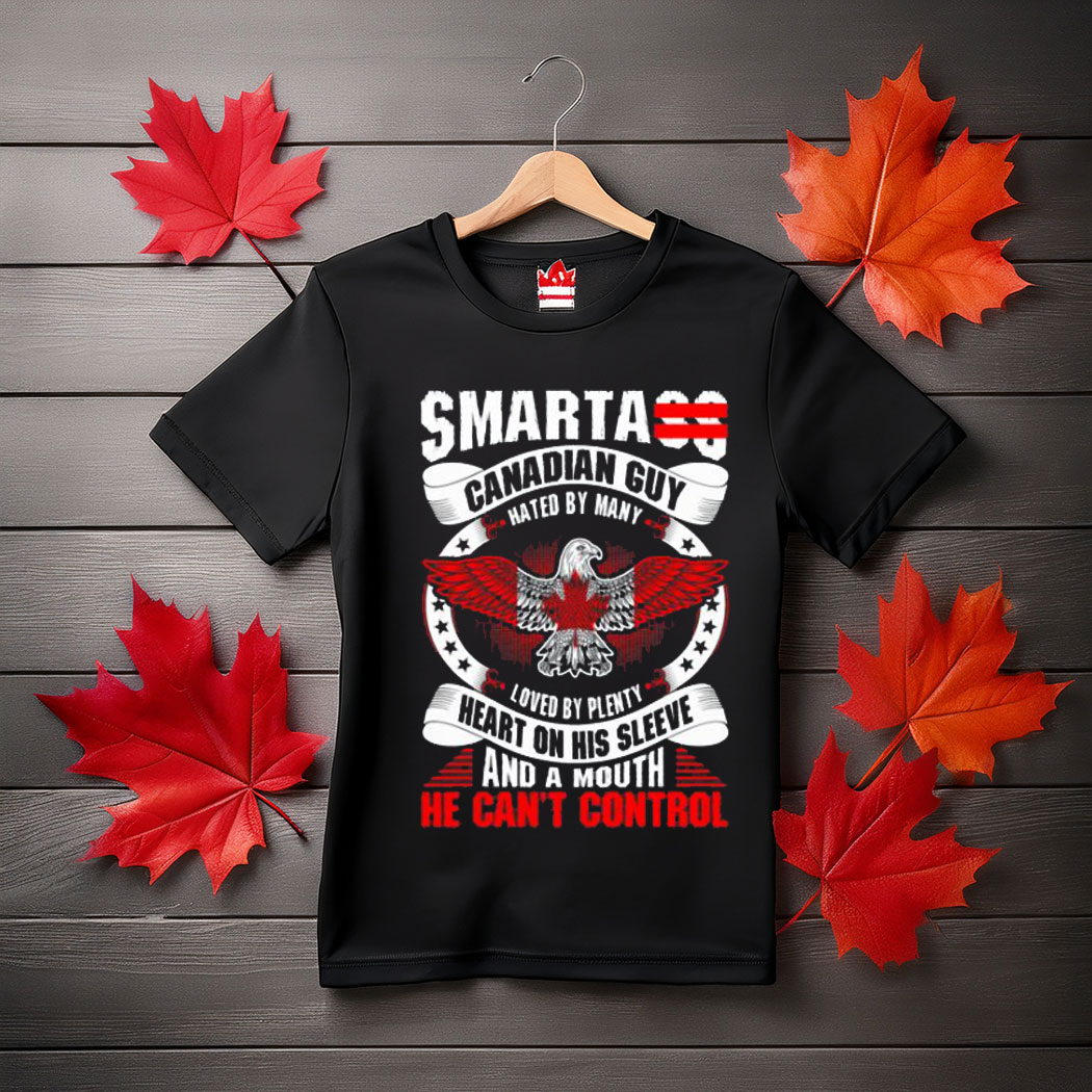 Smartass Canadian Guy on Men’s Tri-Blend Organic T-Shirt